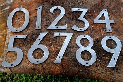 rustic metal house numbers|farmhouse style house numbers.